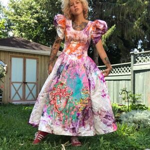 vintage wedding dress streetwear